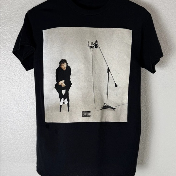 Harlow Tops - Jack Harlow - Come Home Album Cover Short Sleeve T-shirt Size Small Black